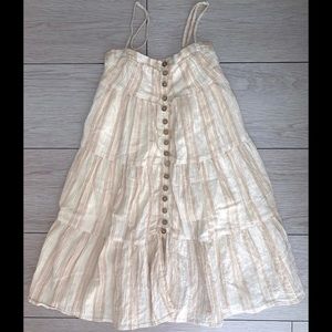 Rylee + Cru Striped Tiered Maxi Dress